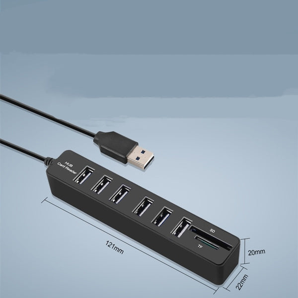 USB 3.0 Multi Hub 6x USB 3.0 & Kartenleser SD/MicroSD