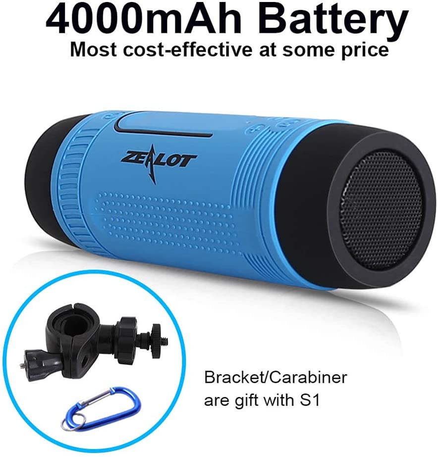 Zealot Bluetooth Lautsprecher mit Taschenlampe und Powerbank