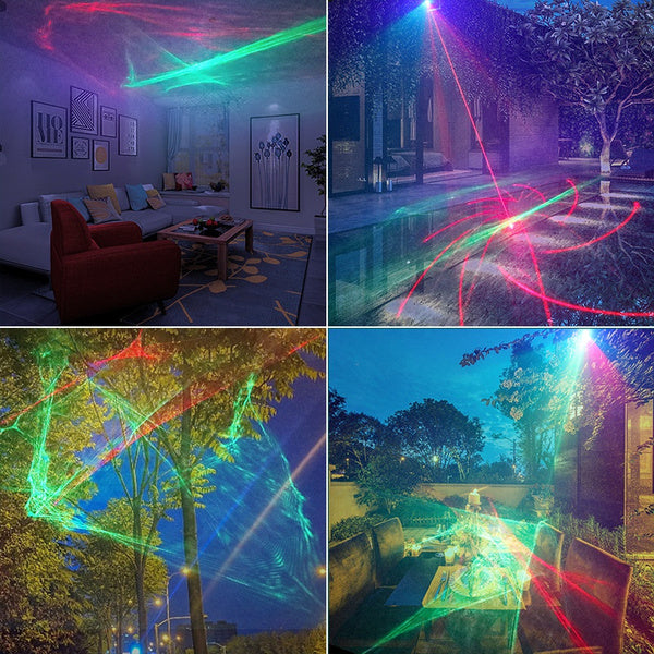 Laser Bühnenlicht RGB LED Projektor Disco Lampe mit 60 Muster