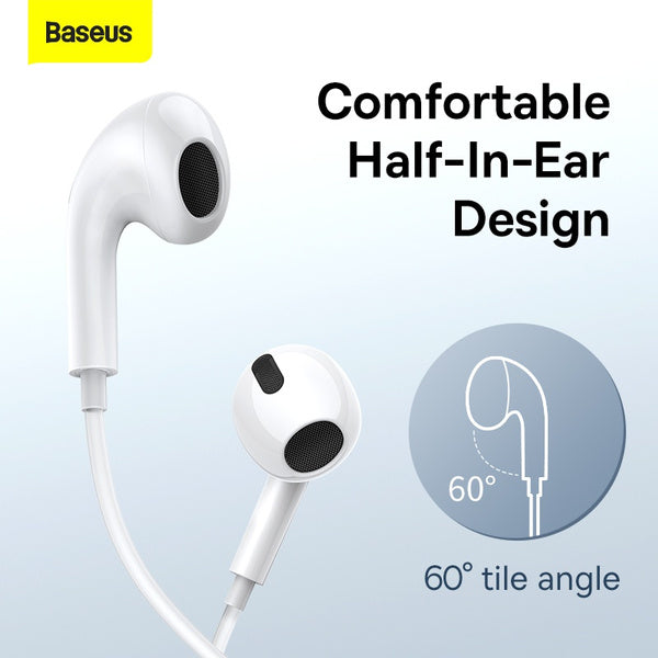 Baseus Typ C In-Ear-Ohrhörer Kabelgebundene Kopfhörer Kopfhörer mit Mikrofon