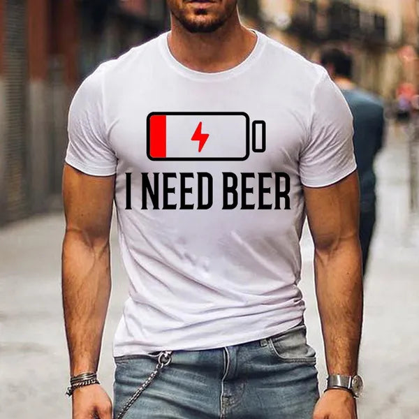 Lustiges I Need Beer T Shirt