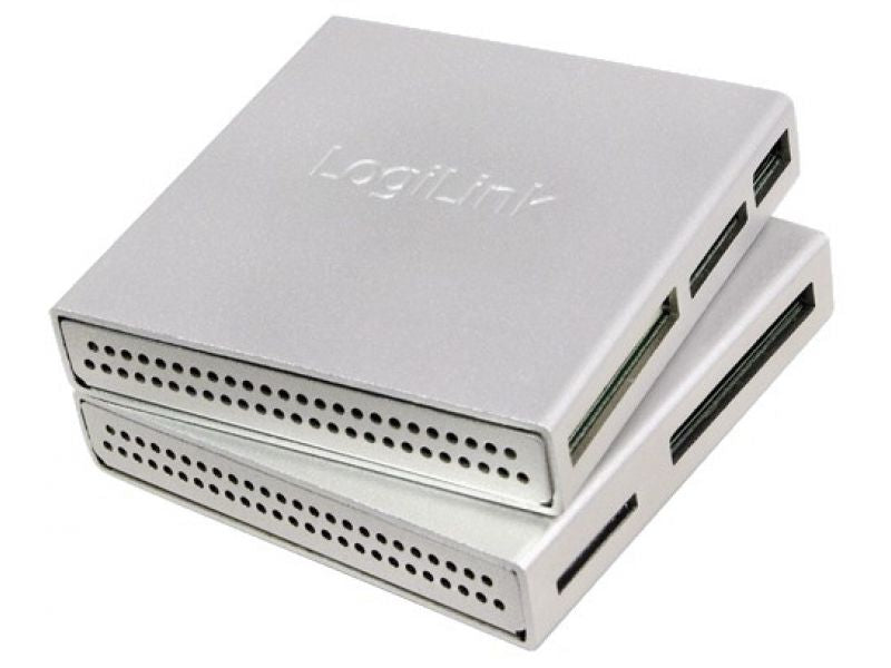 LogiLink Cardreader USB 2.0 All-in-One Alu silber CR0018 | #Elektroniktrade.ch#