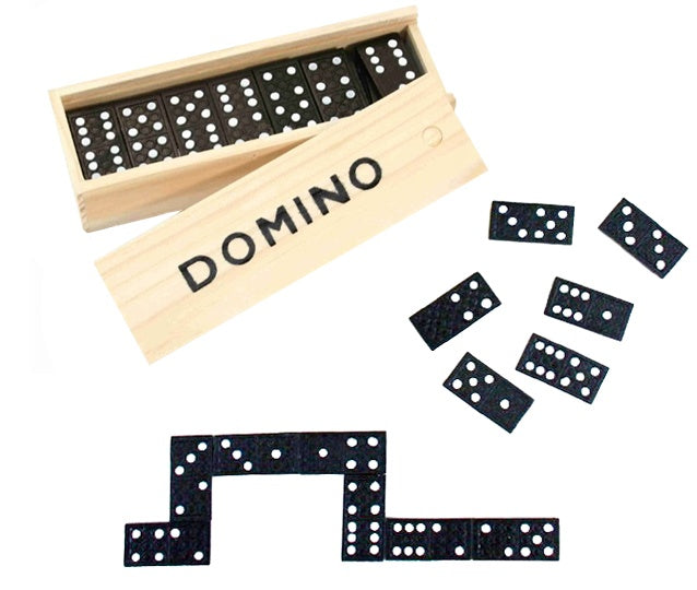 Domino in Holzbox ca 15x5x3cm | #Elektroniktrade.ch#