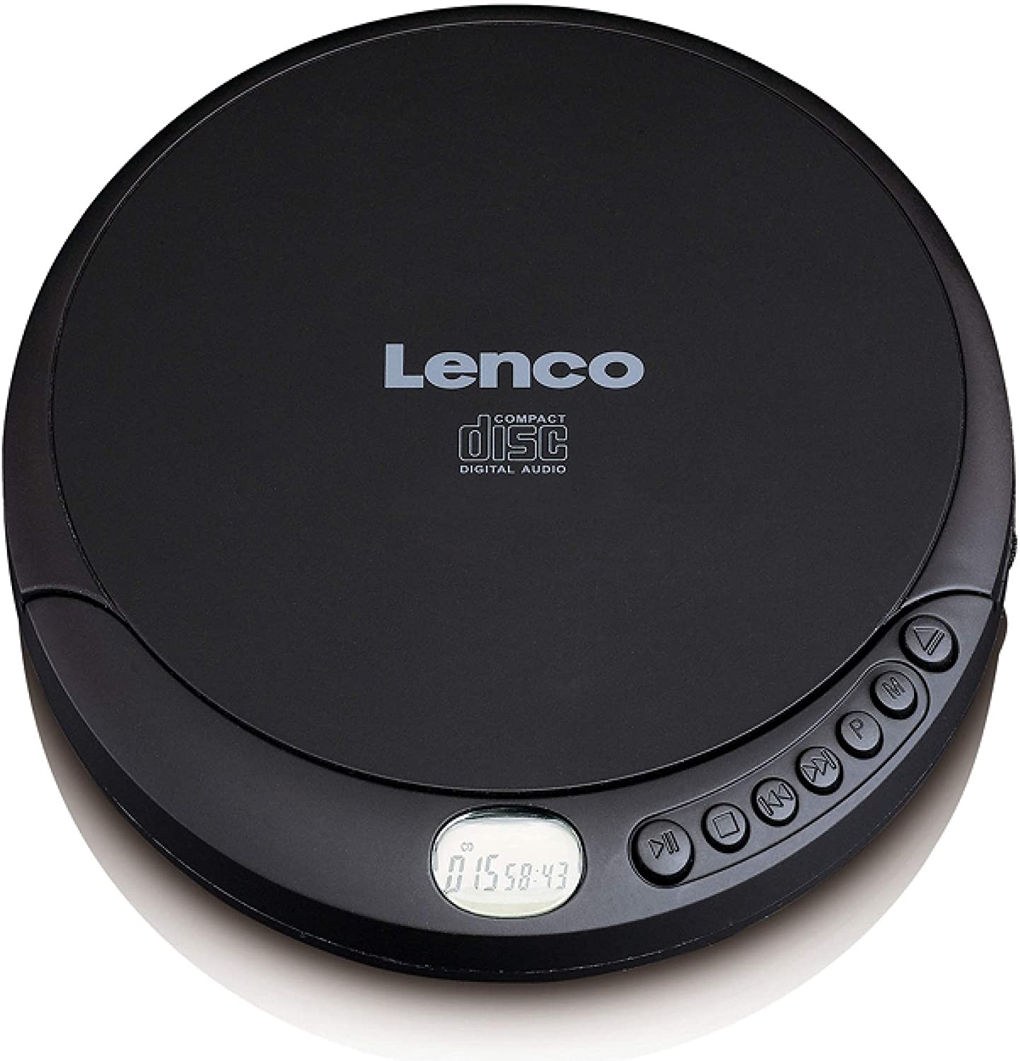Lenco CD-010 - Tragbarer CD-Player Walkman - Mit Kopfhörern, MicroUSB Ladekabel