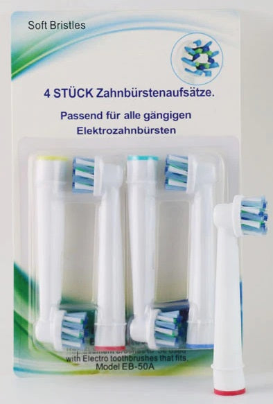 Zahnbürstenköpfe Ersatz für Oral B Cross Action Brush