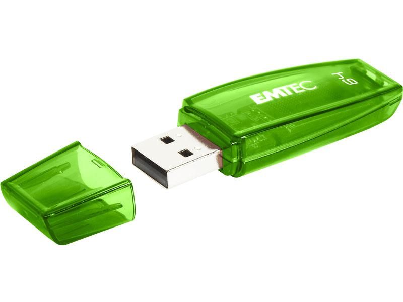 USB FlashDrive 64GB EMTEC C410 (Grün) USB 2.0 | #Elektroniktrade.ch#