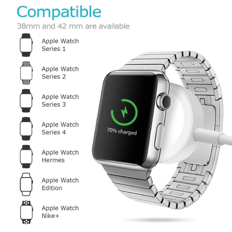 30 cm Magnetisches kabelloses Ladegerät für Apple Watch Serie 4 & 3 & 2 & 1 (weiß)
