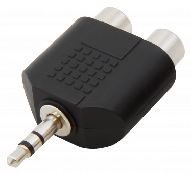 Audio-Adapter HOLLYWOOD , 2x Cinchbuchse -> 3,5 mm Klinkenstecker Stereo