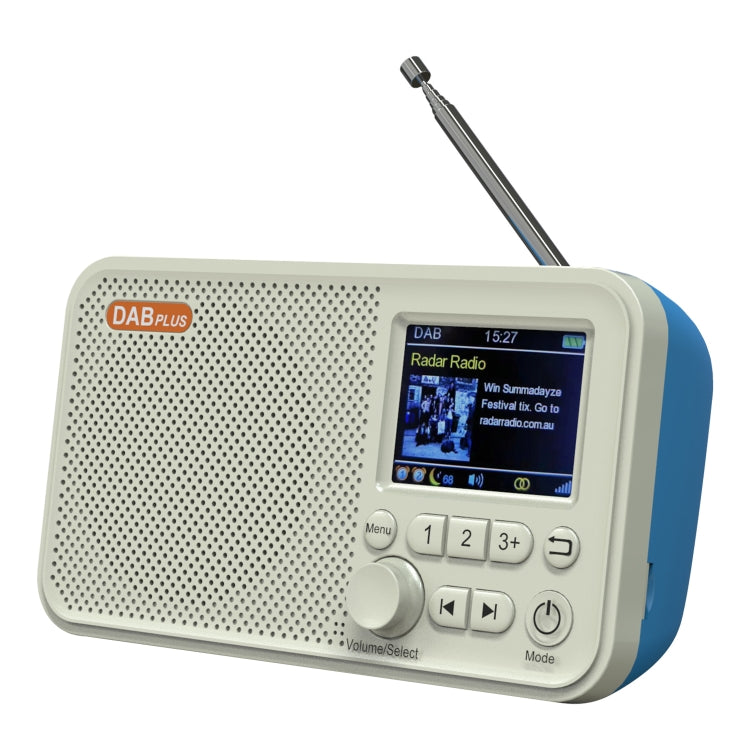 2,4 Zoll tragbares Farb-LCD-FM / DAB-Digitalradio,2 Weckzeiten,Bluetooth, MicroSD