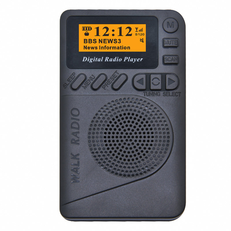 Mini DAB+ Taschenradio in Schwarz