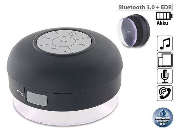 Portabler Bluetooth Lautsprecher für Bad oder Home Weiss | #Elektroniktrade.ch#