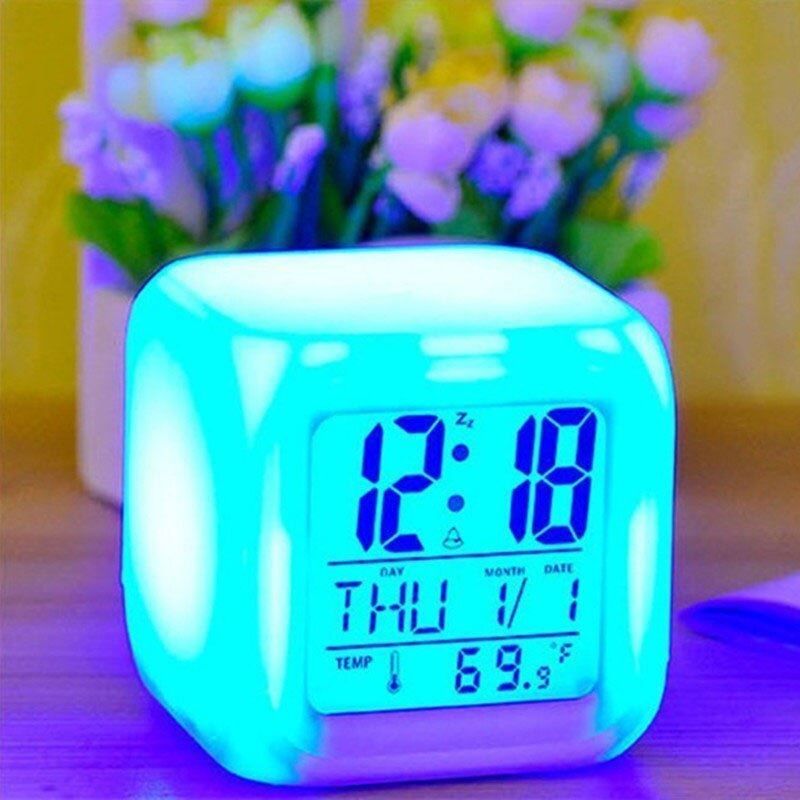 LED Alarm Uhr mit 7 LED Farben | #Elektroniktrade.ch#