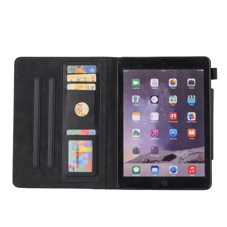 Für iPad 10,2 Zoll Business Style Horizontal Flip Ledertasche mit Halter & Kartensteckplatz & Fotorahmen & Brieftasche