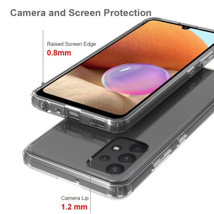 Für Samsung Galaxy A32 4G Stoßdicht kratzfest TPU + Acrylschutzkoffer (transparent)