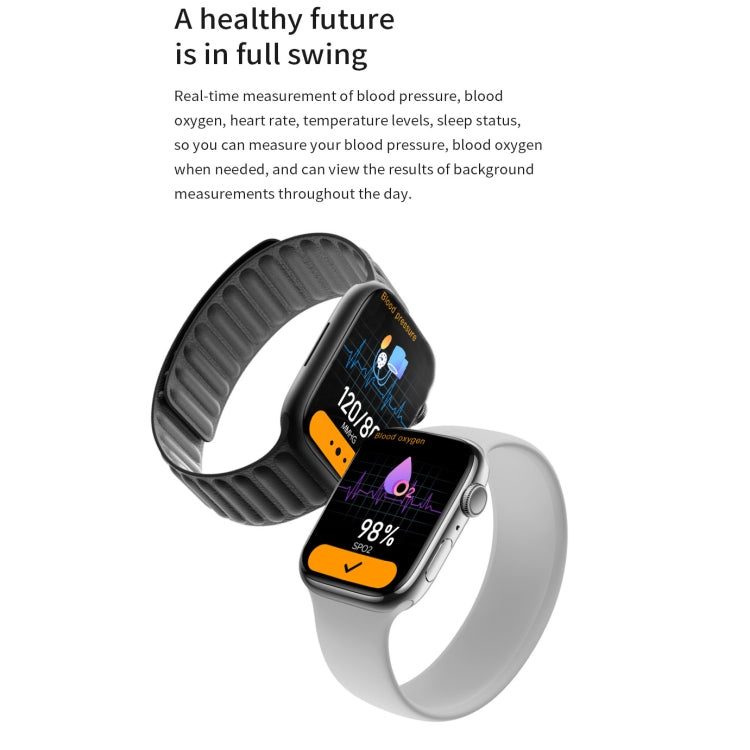 Watch 8 Max 1,85 Zoll Wireless Charging Bluetooth Call NFC Smartwatch (Rosa)