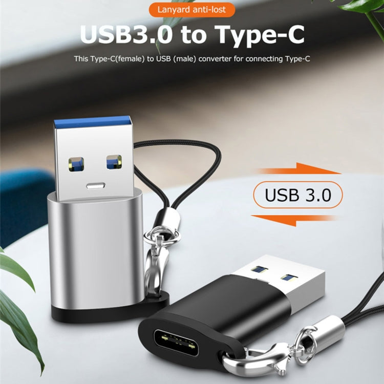 USB 3.0 zu Typ C / USB-C Adapter (Silber) | #Elektroniktrade.ch#