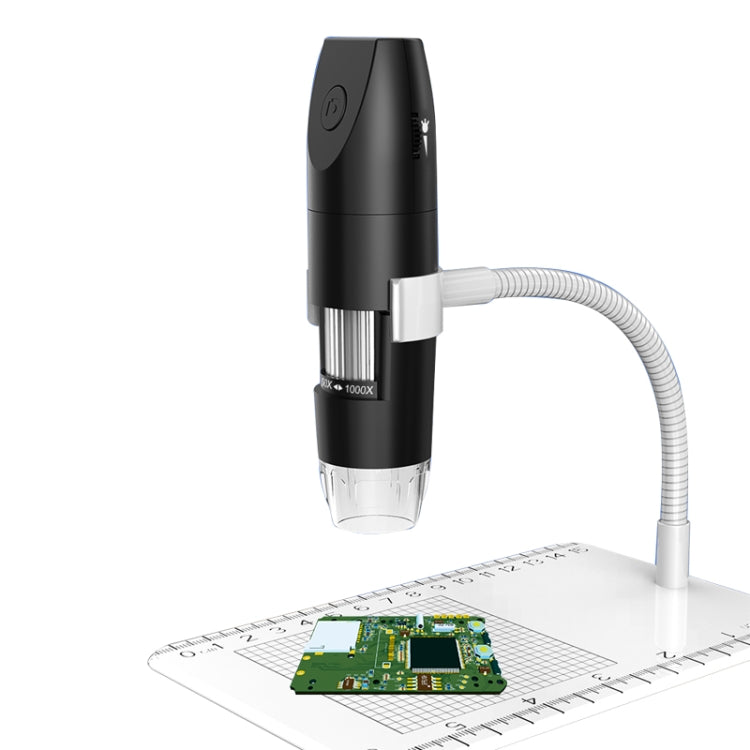 50-1000X Einstellbares Smart Wifi USB Digitalmikroskop (schwarz)