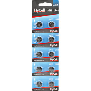 HC 10XLR44 Alkaline Knopfzelle, LR44, 10er-Pack