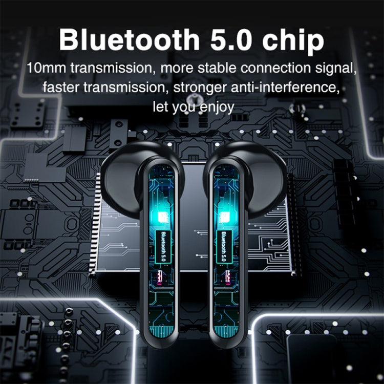 L12 Bluetooth 5.0 TWS Touch Digitalanzeige Drahtloser Bluetooth-Kopfhörer mit Ladebox (weiß) | #Elektroniktrade.ch#