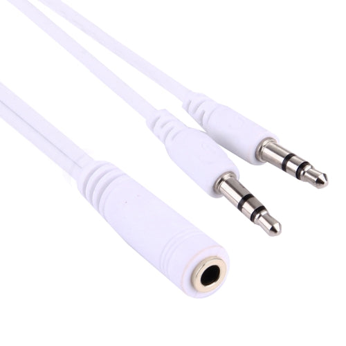 1M Hi-Fi AUX-Audiokabel 3,5 mm Dual-Stecker-Buchse-Stecker | #Elektroniktrade.ch#
