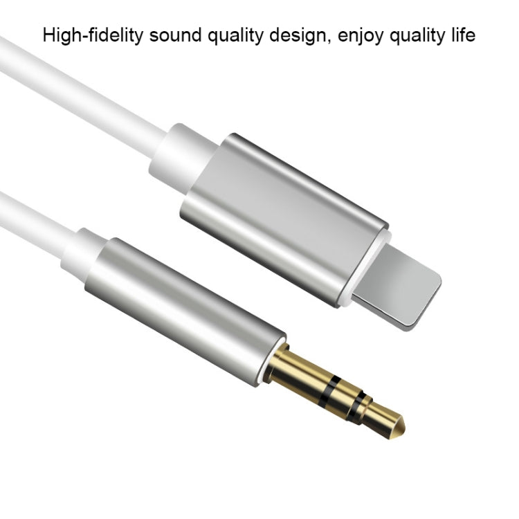 8-poliges AUX-Audioadapterkabel mit 3,5 mm Länge, Länge: 1 m (weiß)