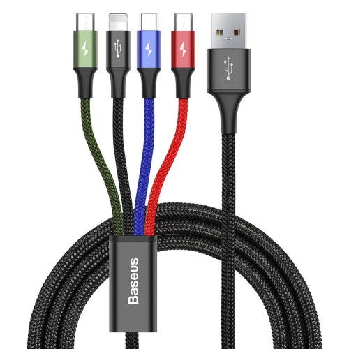 Baseus Rapid Serie 4 in 1 1,2 m 3,5 A USB zu 2 x Micro USB + 8Pin + USB-C / Typ C-Kabel | #Elektroniktrade.ch#