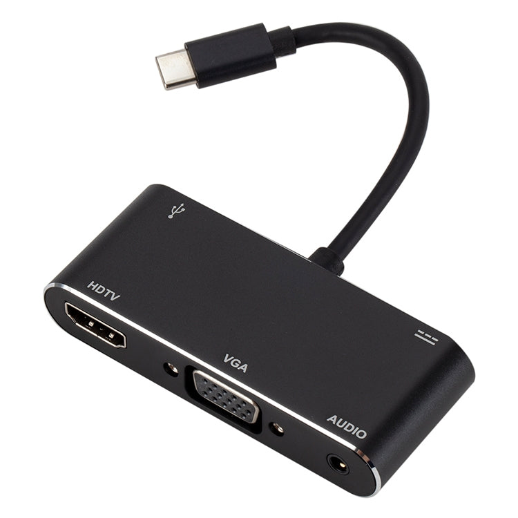 USB-C / Typ C zu HDMI / VGA / USB 3.0 / PD-Konverter | #Elektroniktrade.ch#