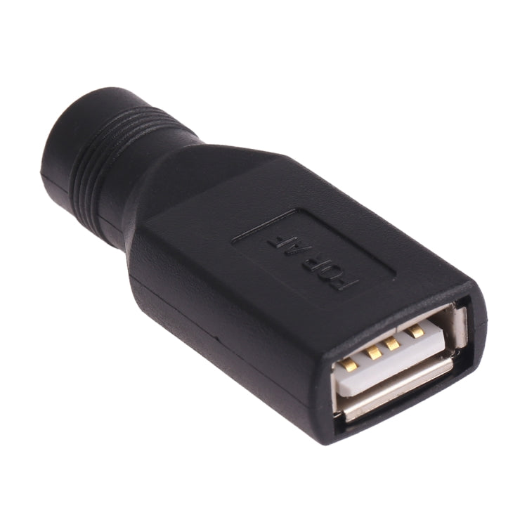 USB-Buchse auf 5,5 x 2,1 mm Buchse Adapteranschluss