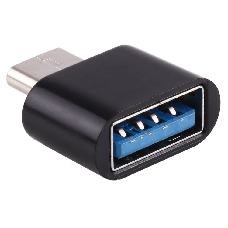 USB-C / Typ-C-Stecker auf USB 2.0-Buchse-Datenübertragungs-Ladeadapter (schwarz)