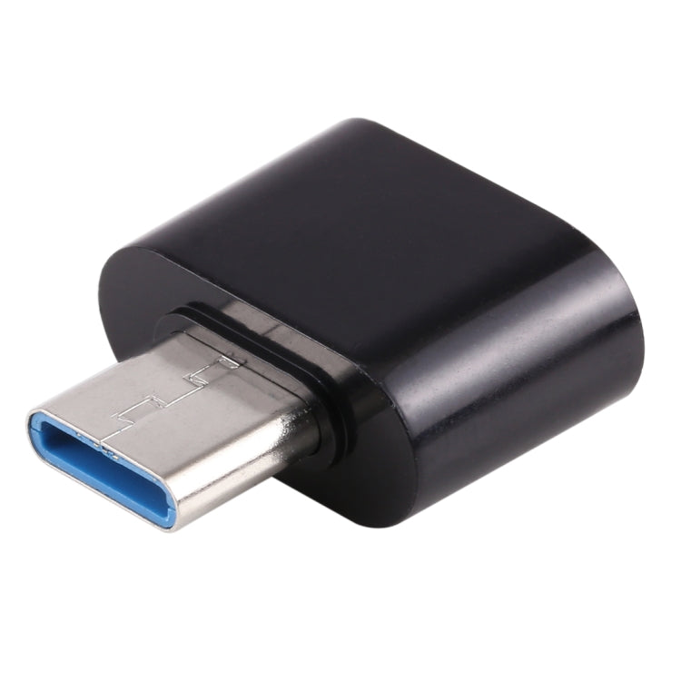 USB-C / Typ-C-Stecker auf USB 2.0-Buchse-Datenübertragungs-Ladeadapter (schwarz)