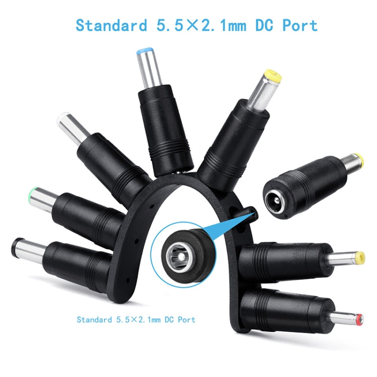 12 in 1 DC-Netzkabel USB-Multifunktionsaustausch-Stecker USB-Ladekabel (schwarz)