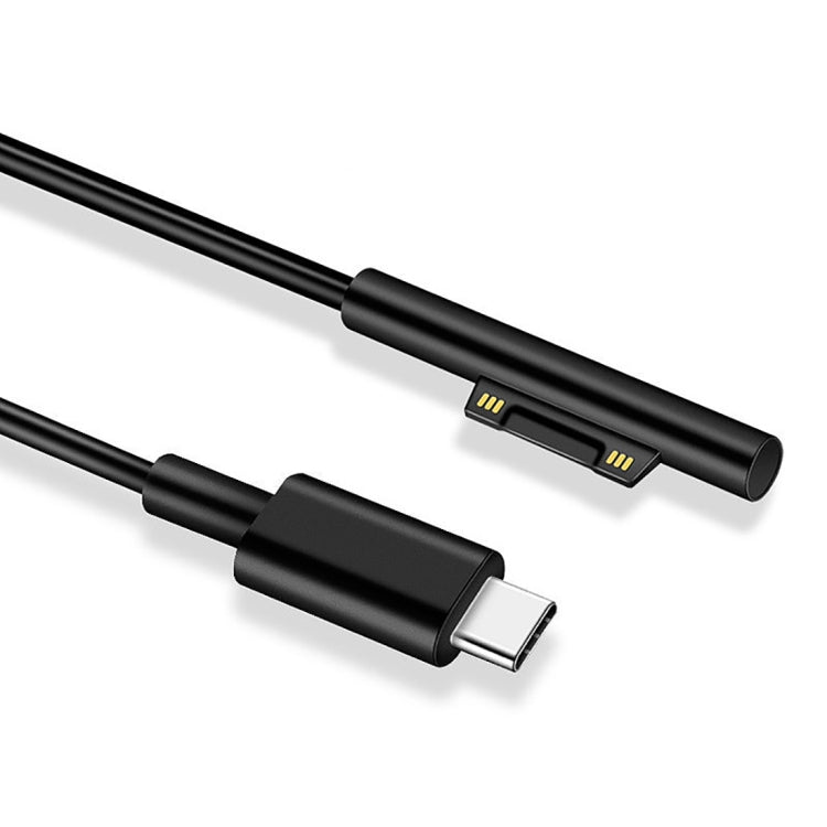 USB-C / Typ C-Stecker-Netzteil-Ladekabel für Microsoft Surface Pro 7/6/5/4/3 / Microsoft Surface Go