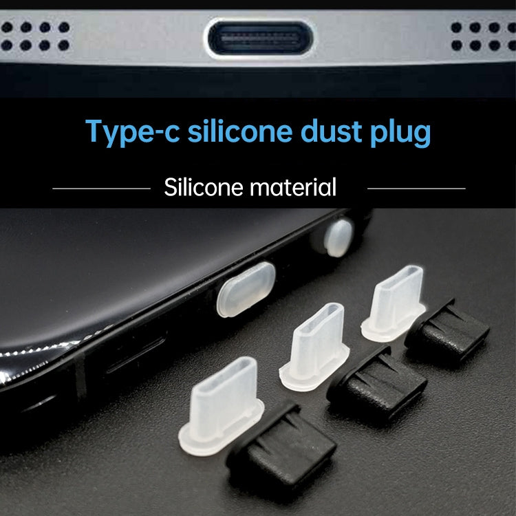 Silikon-Staubschutzstecker für USB-C / Typ-C-Anschluss (schwarz) | #Elektroniktrade.ch#
