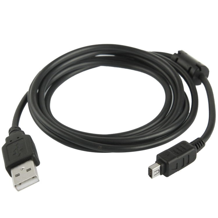 12 Pol USB-Datenkabel der Digitalkamera für Olympus Schwarz