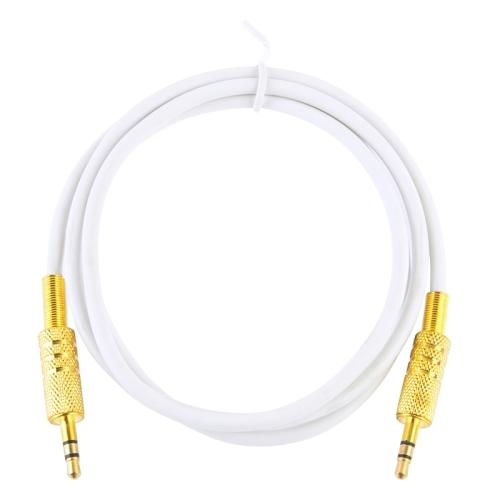 Aux-Kabel, 3,5-mm-Mini-Stecker-Stereo-Audiokabel, Länge: 3 M 24k Gold | #Elektroniktrade.ch#