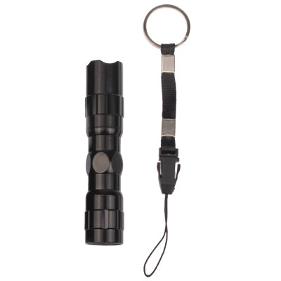 3W LED Mini Taschenlampe Taschenlampe mit Riemen (schwarz)