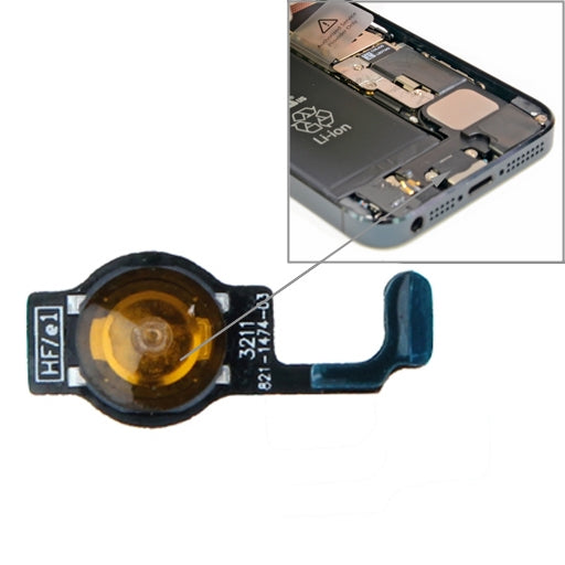 Original Home Key-Taste PCB-Membran-Flexkabel für iPhone 5 | #Elektroniktrade.ch#