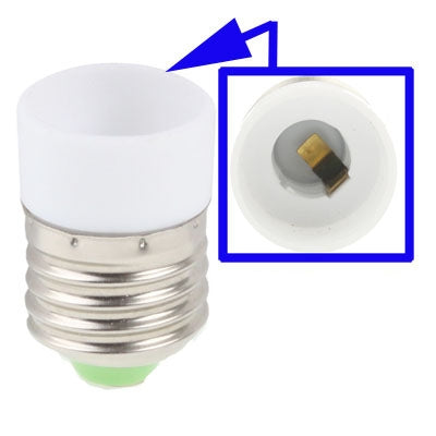 Adapterkonverter für Glühlampen E14 bis E27 (weiß)