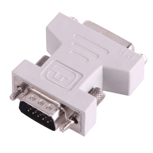 DVI 24 + 1 Pin Buchse auf VGA 15Pin Stecker Adapter (grau) | #Elektroniktrade.ch#
