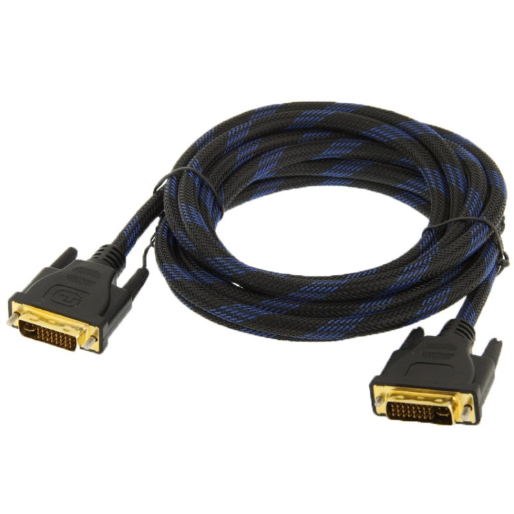 DVI-I Dual Link 24 + 5-poliges M / M-Videokabel mit Nylonnetz, Länge: 5 m | #Elektroniktrade.ch#