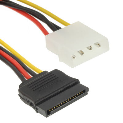 4-polige IDE zum seriellen ATA SATA-Netzteil (15 cm) | #Elektroniktrade.ch#