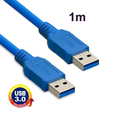 USB 3.0 A-Stecker auf A-Stecker AM-AM-Verlängerungskabel, Länge: 1 m