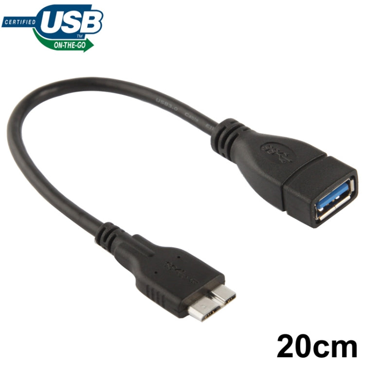 20cm AF/Micro B 3.0 auf USB 3.0 OTG-Kabel | #Elektroniktrade.ch#