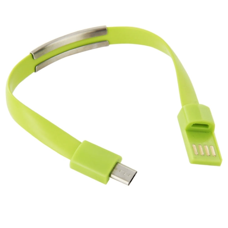 Wearable Bracelet Sync Data Ladekabel MicroUSB Grün | #Elektroniktrade.ch#