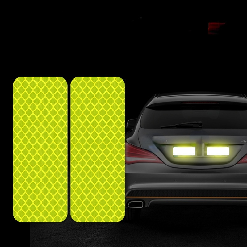 Reflektierende Aufkleber für die Verkehrssicherheit (Leucht Gelb)