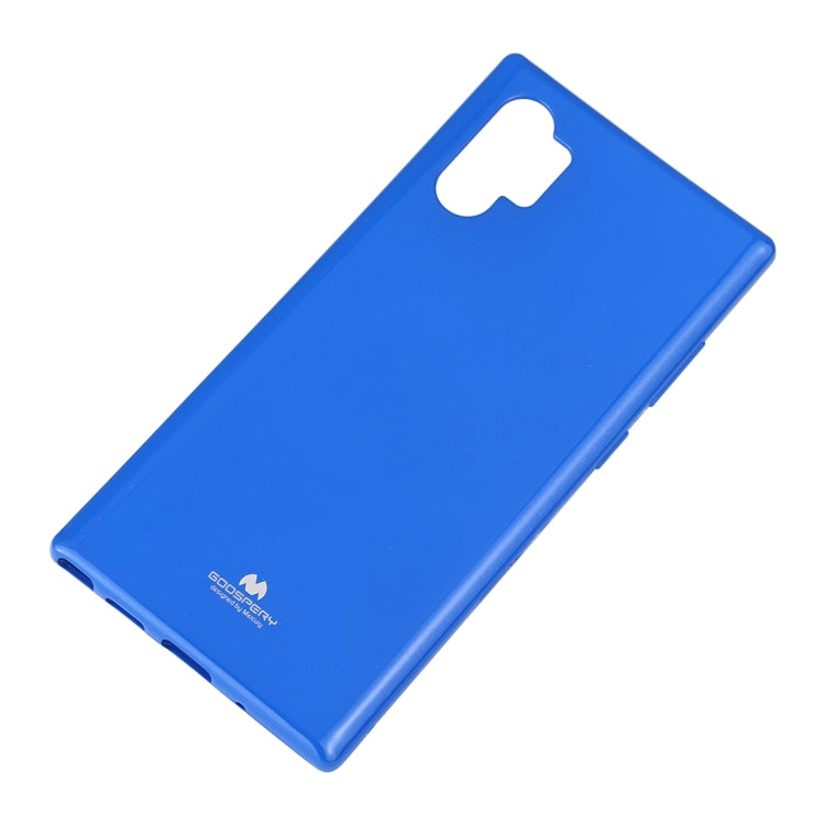 GOOSPERY JELLY TPU Stoß- und Kratzetasche für Galaxy Note 10+ (Blau)