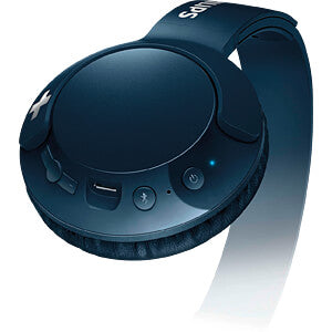 PHILIPS SHB3075B Bluetooth Kopfhörer, Over Ear, blau | #Elektroniktrade.ch#