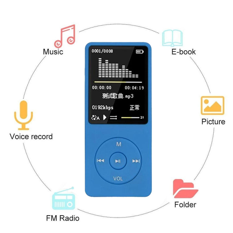 Portabler Mini MP3 MP4 Player mit 8GB Speicher (farbwahl)