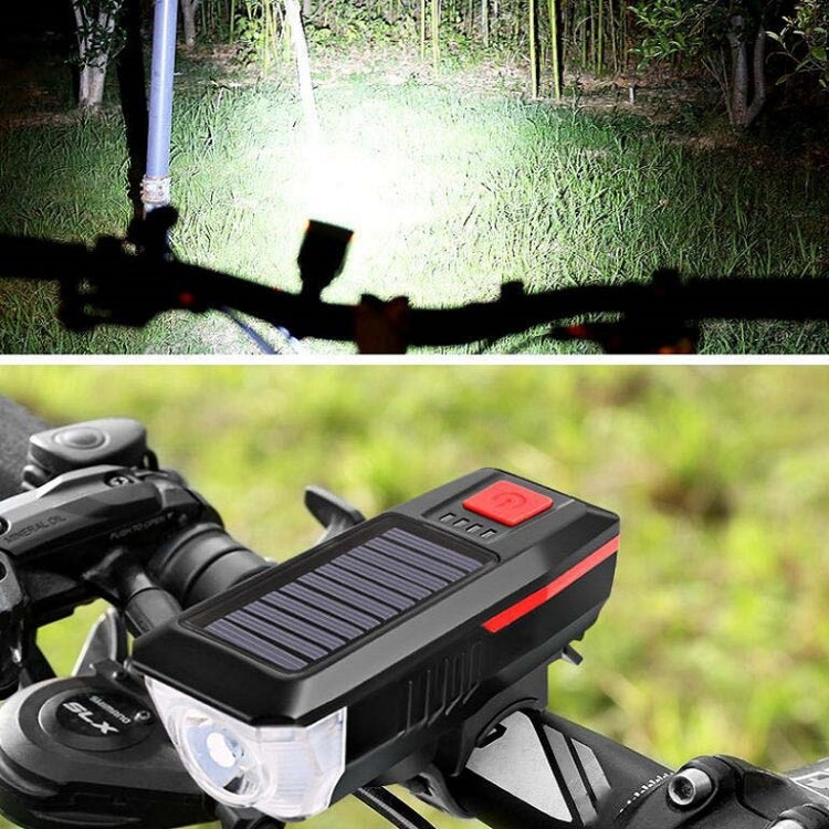 Fahrrad Solar Scheinwerfer mit Horn Glocke
