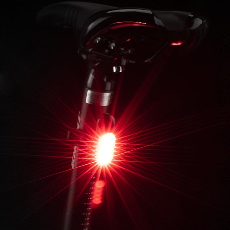 USB Wiederaufladbares Rücklicht Mountainbike Nacht WARNUNG LED-Licht, Farbe: 6005 Rotes blaues Licht